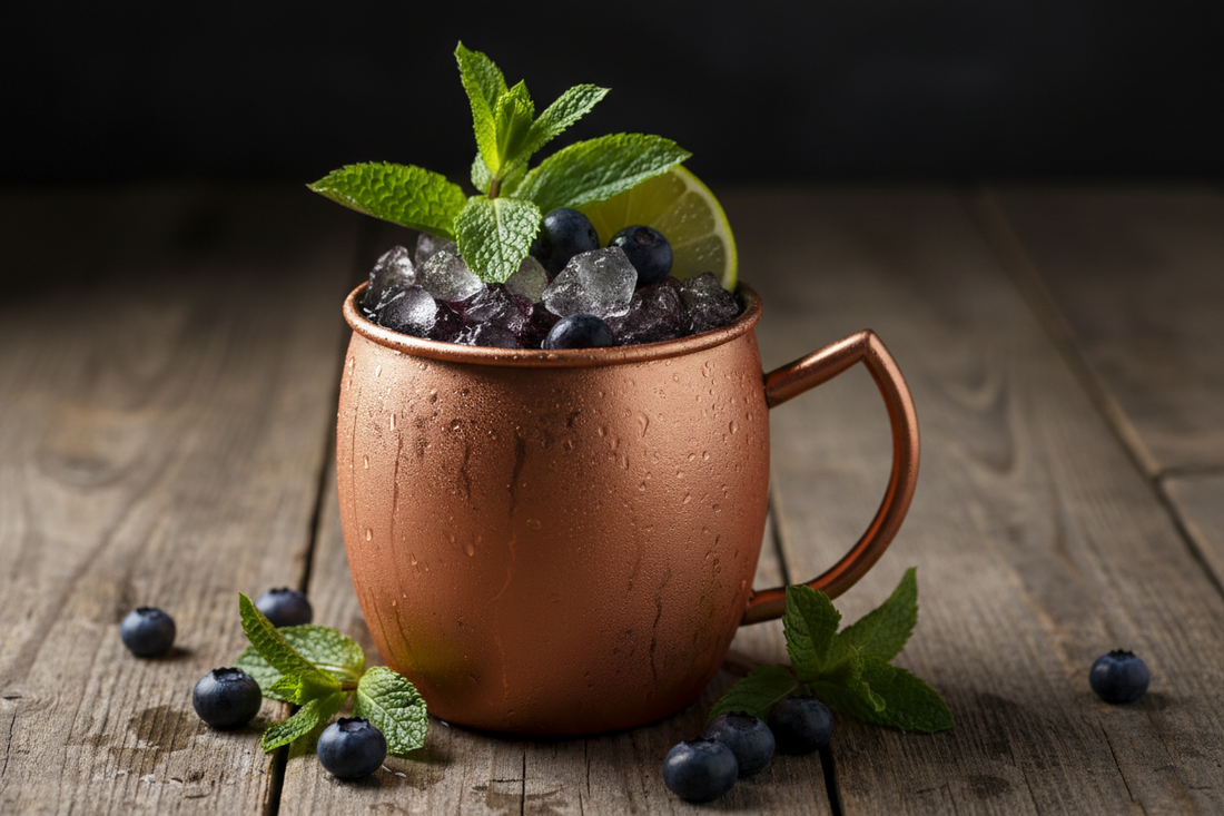 Spiced Blueberry Mule