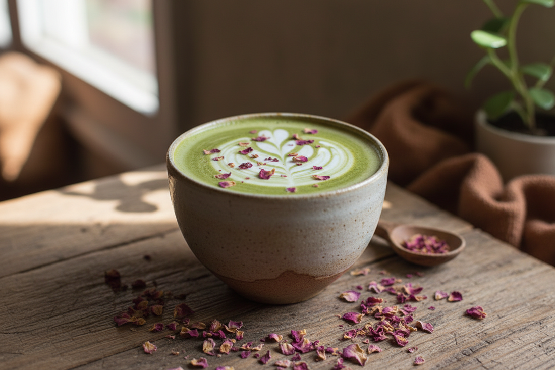 Rose Matcha Latte